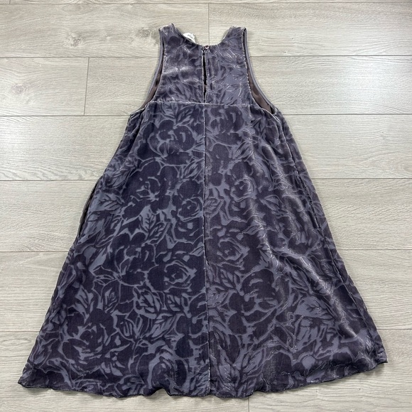 Aritzia Wilfred Trompette Trapeze Velvet Mini Purple Dress - Picture 3 of 11